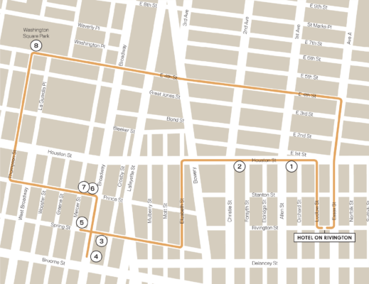 Walking Tour Sunday Stroll Map